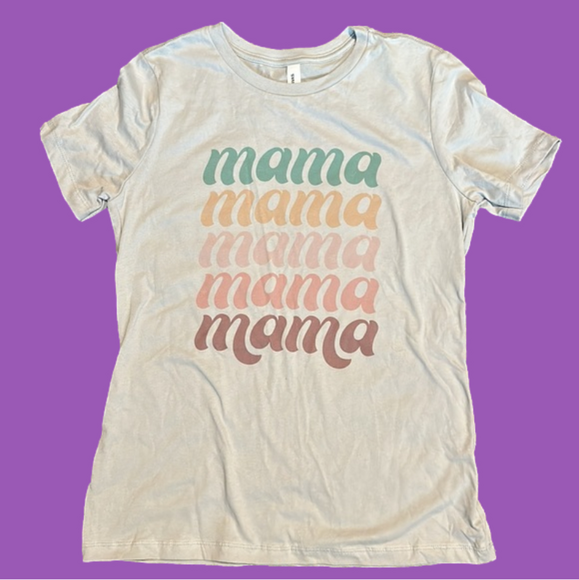 MAMA Graphic Contrast Tee Shirt NWOT - Picture 3 of 4